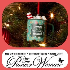 🪷🎄 New Pioneer Woman Hot Cocoa SWEET holiday TREATS Ornament, Qty 1